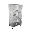 STAINLESS STEEL 36” x 24” Triple Stack Cage with bird-proof locks - CALL FOR PRICING